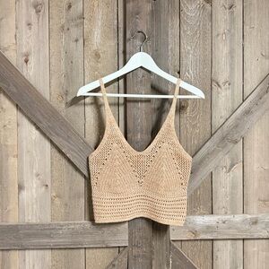 Crochet Cropped Tank EUC